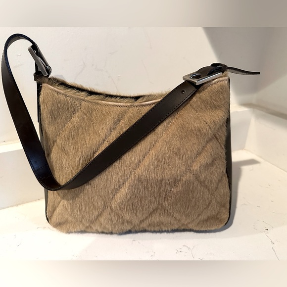 Saks Fifth Avenue Handbags - Saks Fifth Avenue Fur and leather Handbag